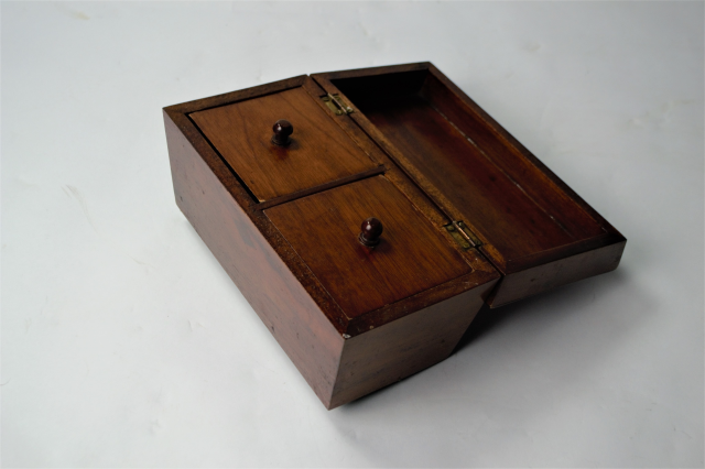 19th Century Tea Caddy with Tea Caddy Spoon