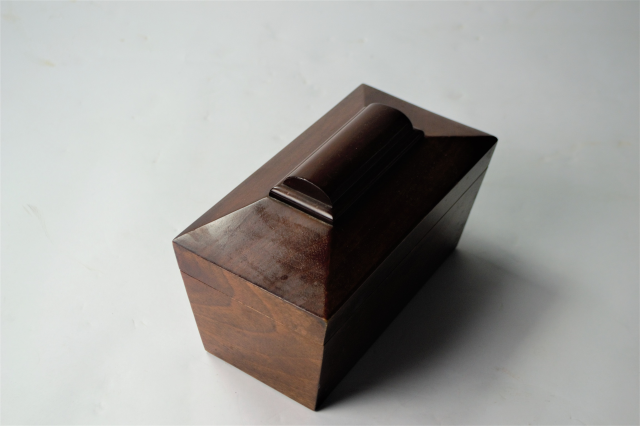 19th Century Tea Caddy with Tea Caddy Spoon