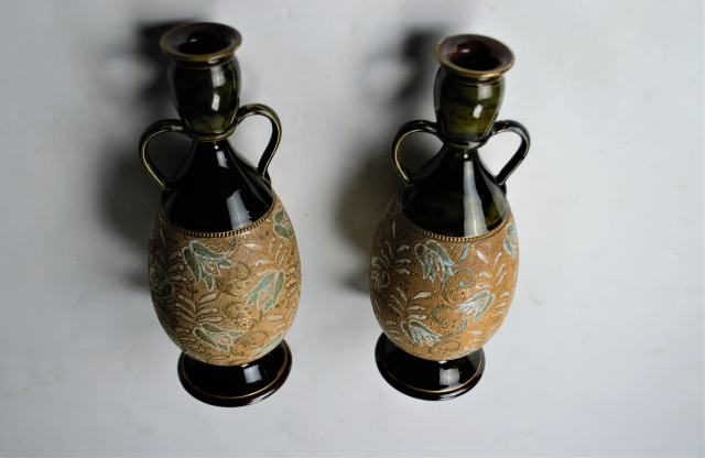 Discover our collection of Royal Doulton Lambeth, signed by Rosina Brown (RB). Shop now to own a piece of 1875-1905 history!