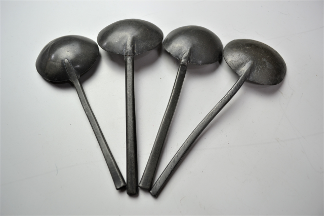 Discover our unique collection of 18th century spoon racks loaded with late 17th century pewter spoons. Purchase now and own a slice of history!