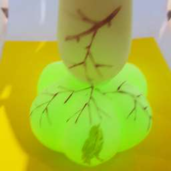 A 19th c. Uranium overlay Vase.