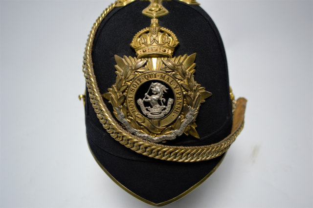 West Riding Regiment 1901 - 1914 Officers Home Service Helmet.