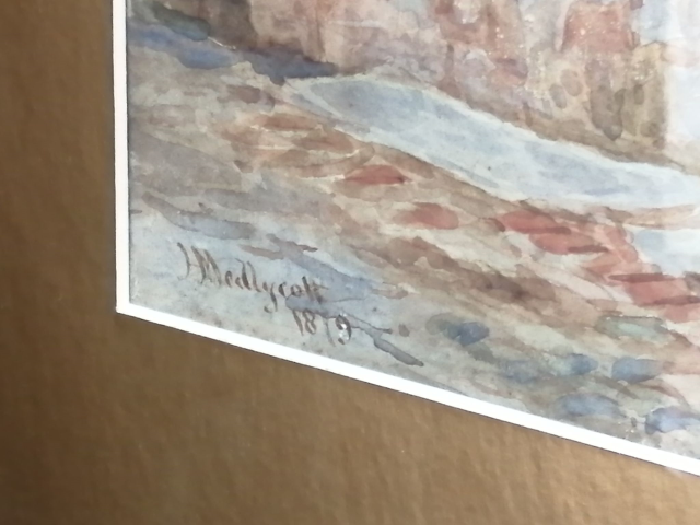 Watercolour by J  Medleycott.