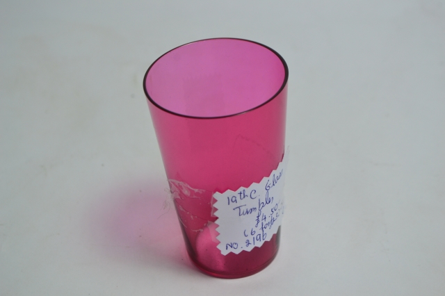 Discover our wide range of 19th century cranberry tumblers. High-quality, unique designs you'll love. Shop now and add a vintage touch to your collection!