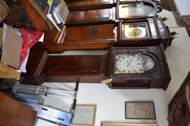 Eight Day Grandfather Clock by J.C Elliot, Leeds. Circa 1840.