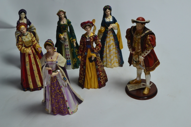 Henry VIII And Six Wife Figurines.