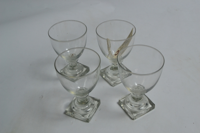 Explore our collection of Four Victorian square based glasses! Unique, durable, and stylish. Click now to upgrade your dining experience. Shop today!
