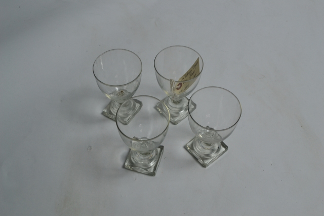 Explore our collection of Four Victorian square based glasses! Unique, durable, and stylish. Click now to upgrade your dining experience. Shop today!