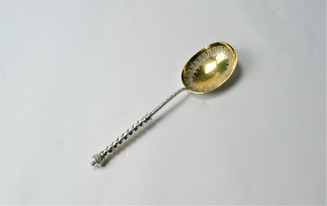A Victorian Silver Gilt Spoon. 