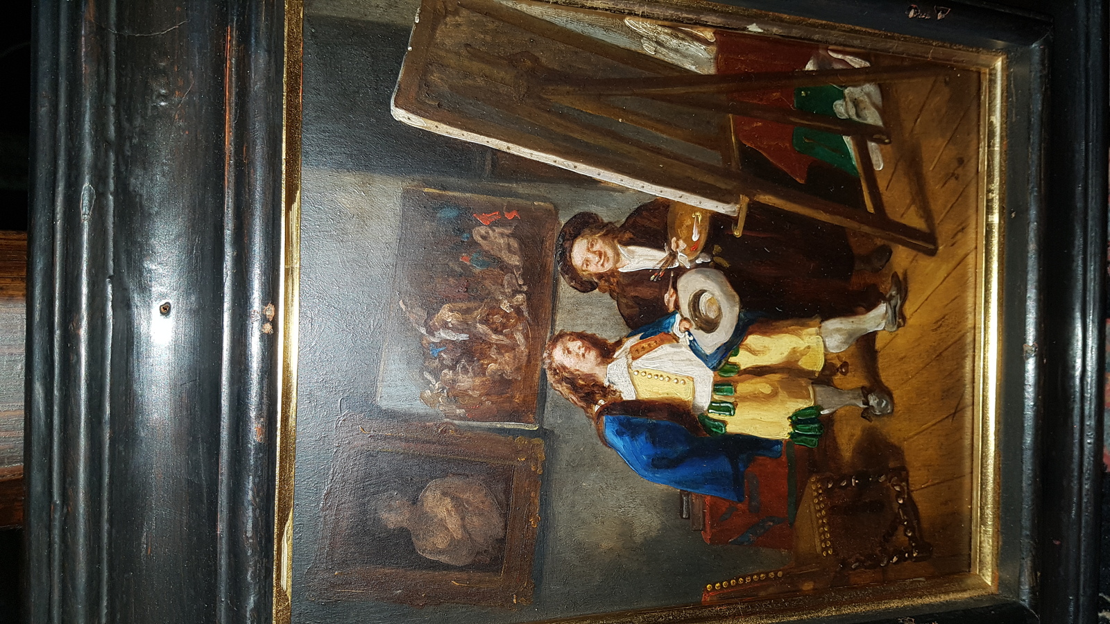 Victorian Oil On Board Painting, After Meissonier, &#34;The Critic.&#34;