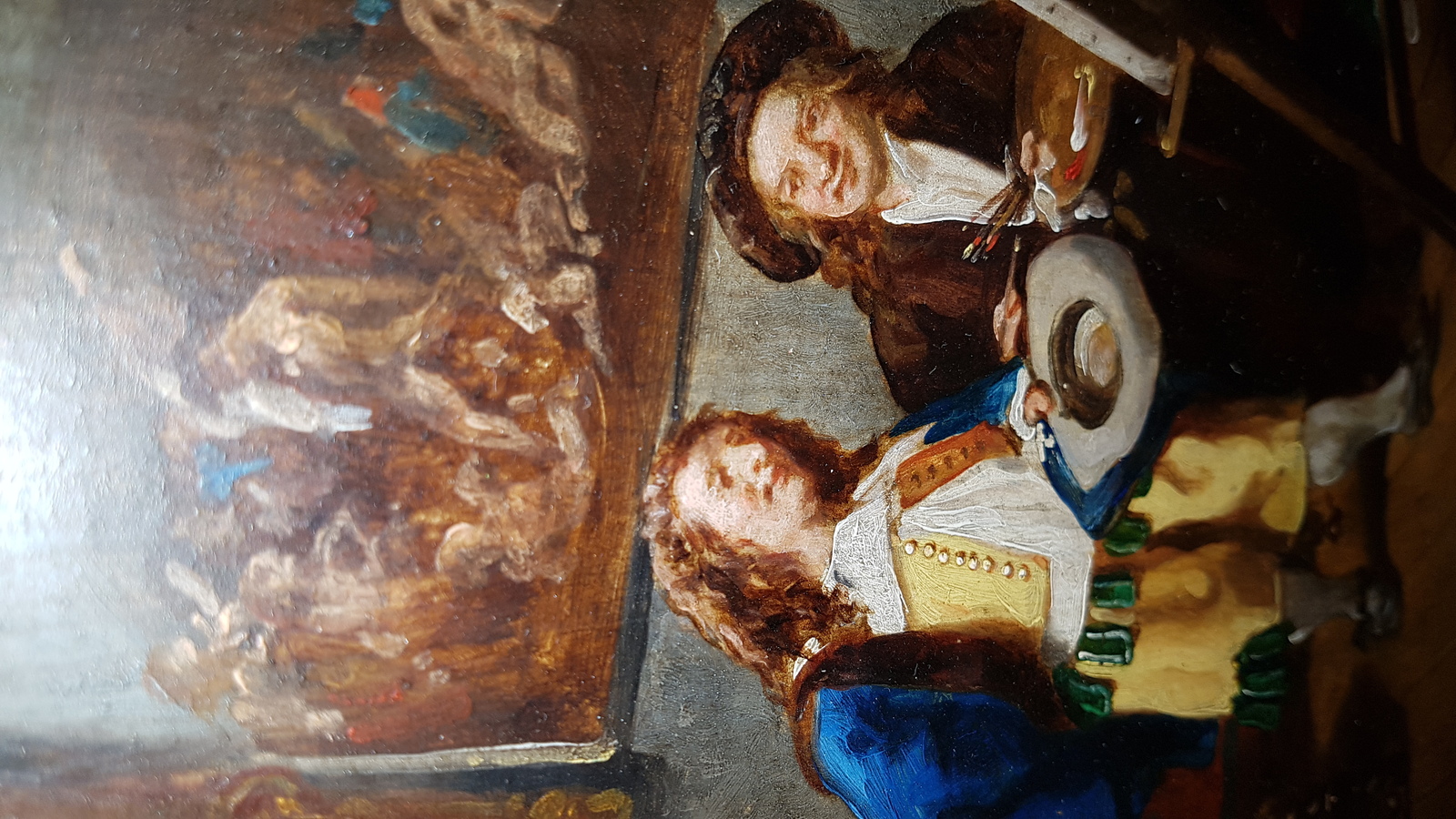 Victorian Oil On Board Painting, After Meissonier, &#34;The Critic.&#34;