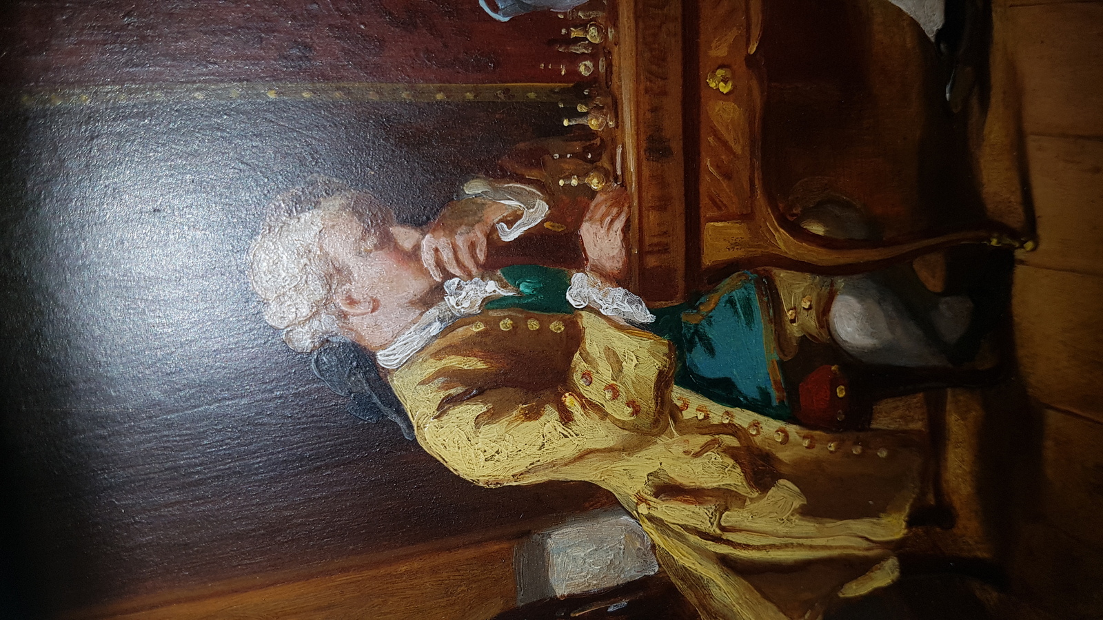 Victorian Oil On Board Painting, After Meissonier, &#34; The Stalemate&#34;