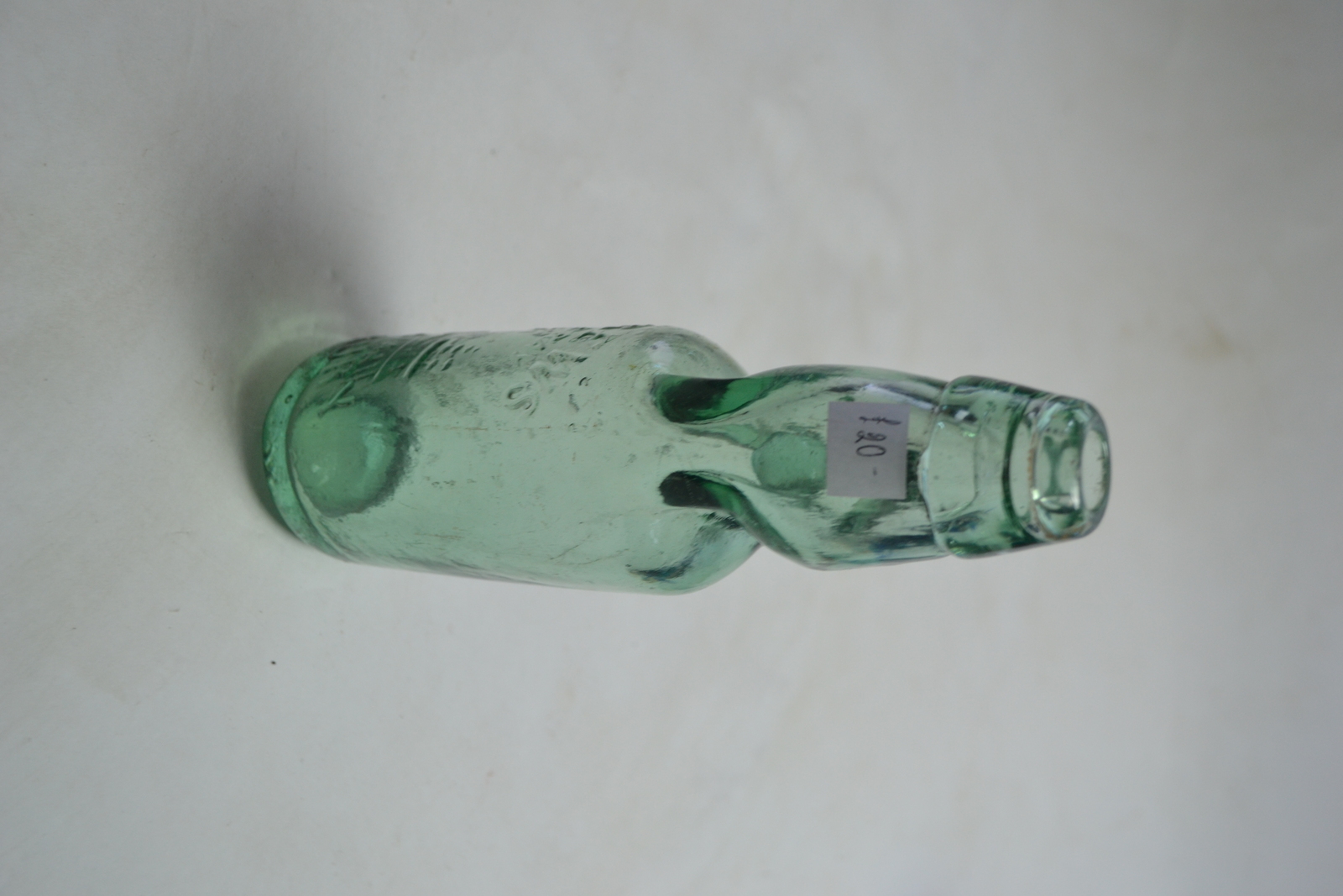 Late Victorian Green Glass Soda Bottle