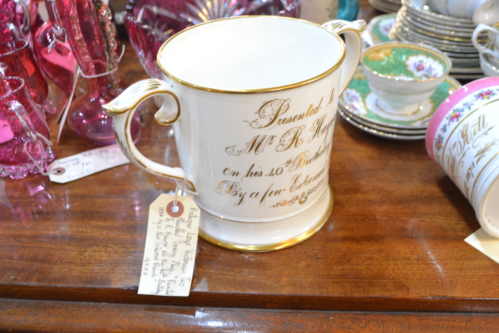 Hand Painted Coalport Loving Mug