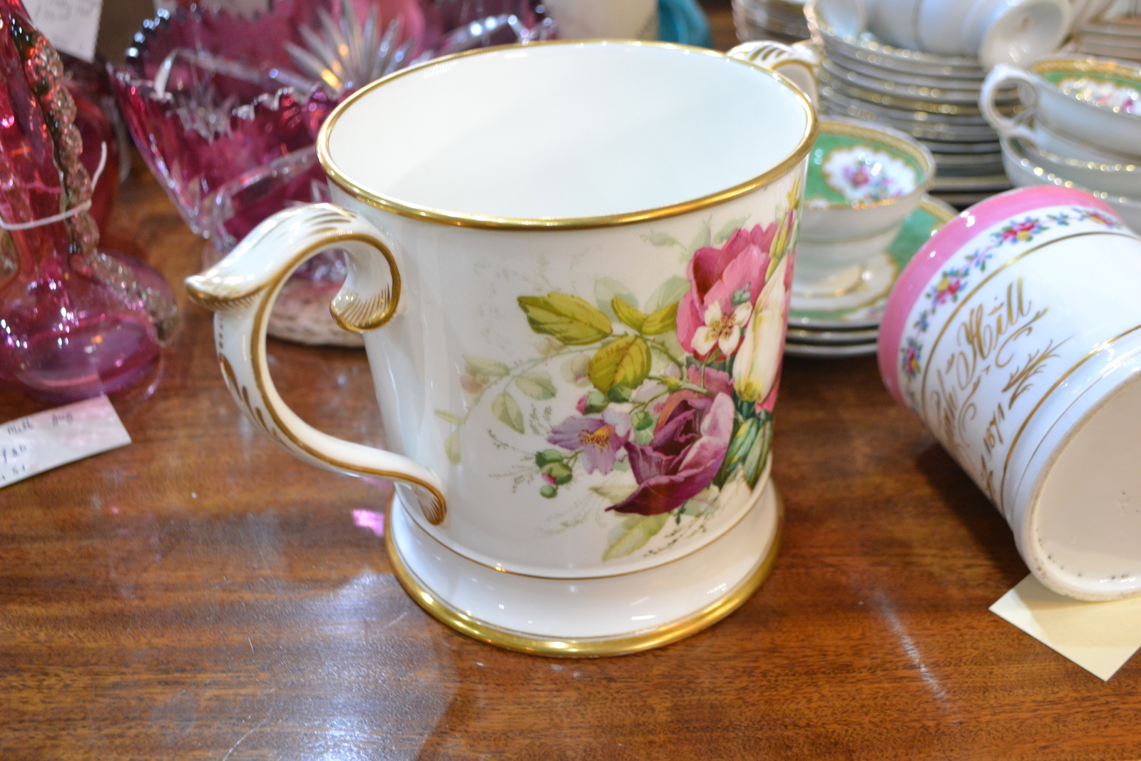 Hand Painted Coalport Loving Mug