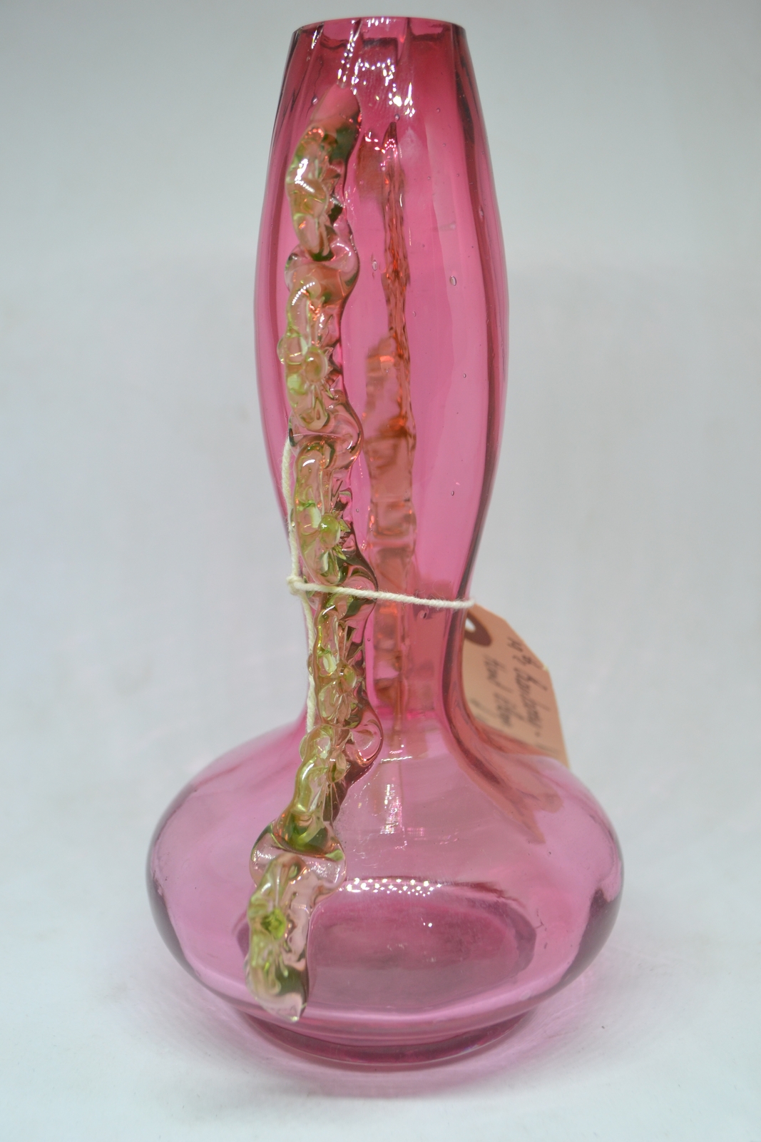 Discover our unique late 19th-century Vaseline vase, at a perfect 6 1/2 inches high. Shop now to add a vintage touch to your collection!