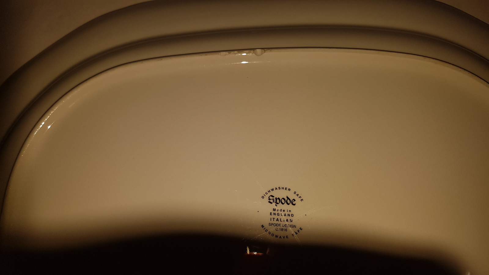 A Blue Italian Spode Platter