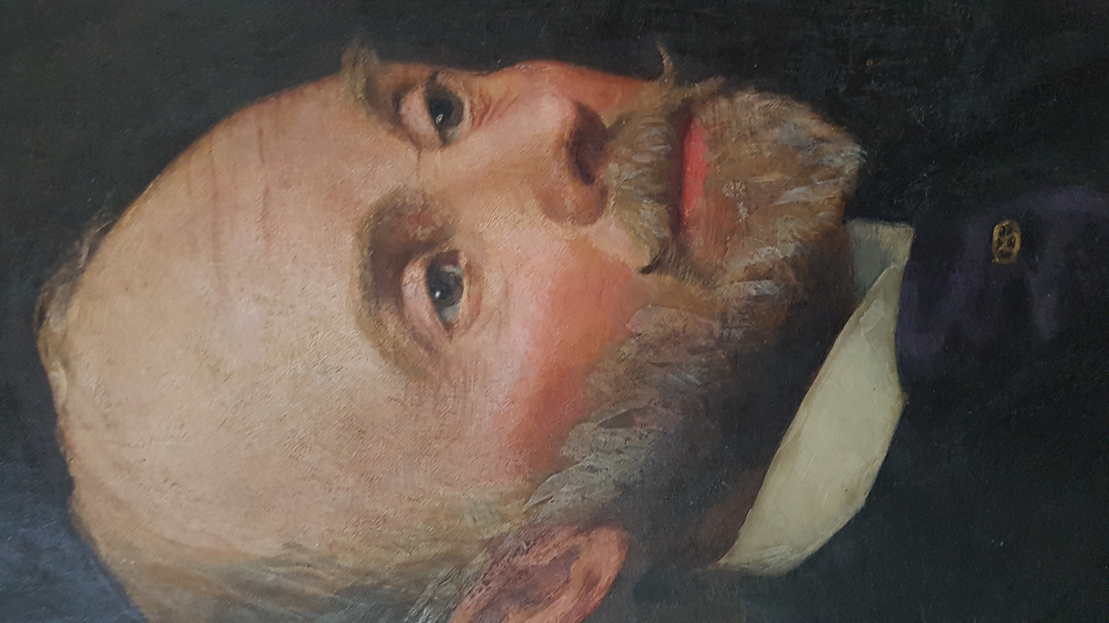 A Late 19th C. Oil On Canvas Portrait Of Horace Barry