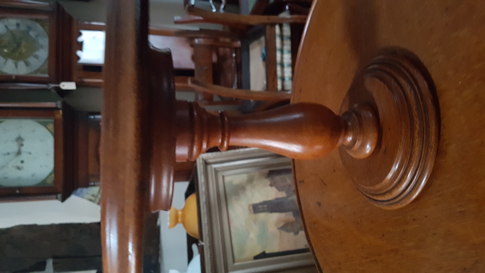 Rare! Victorian Oak Two Tier Lazy Susan Turntable