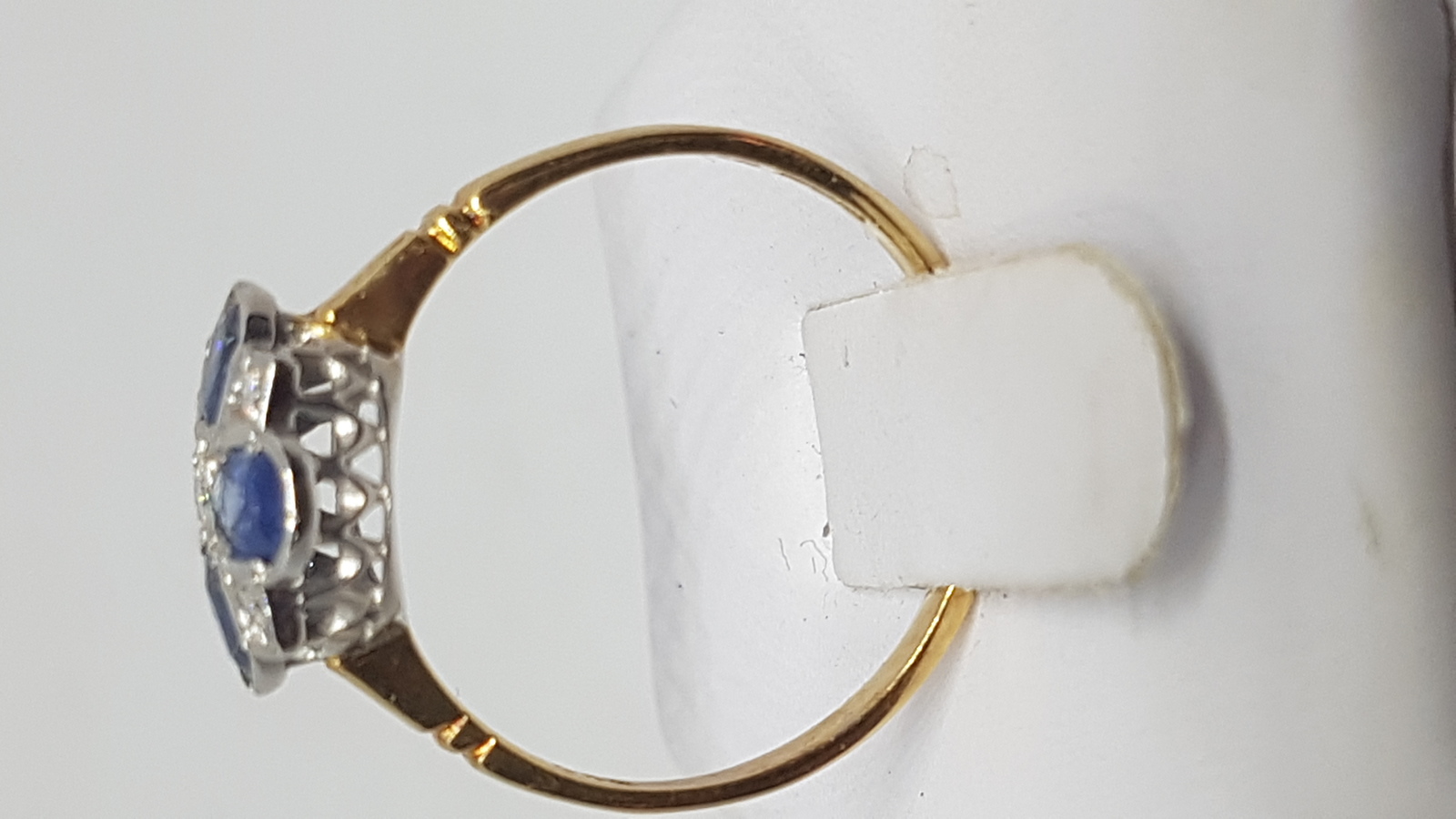 An Art Deco Sapphire And Diamond Ring