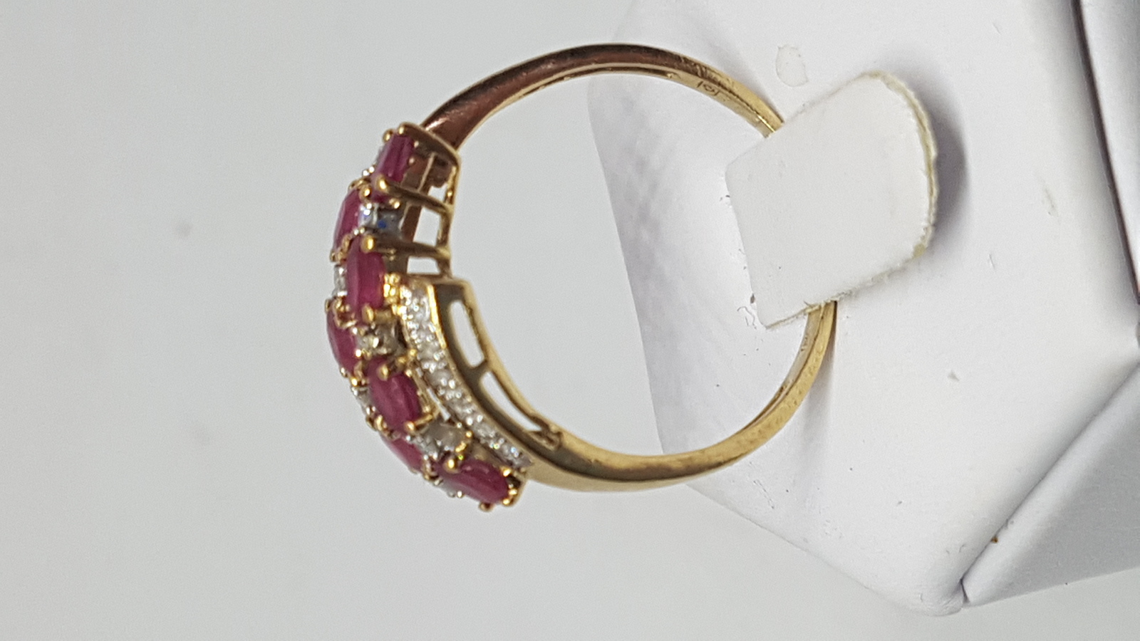 A 9ct Gold Ruby And Diamond Dress Ring