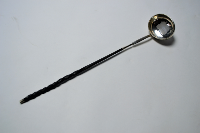 Georgian Silver Toddy Ladle  With Baleen Handle. 