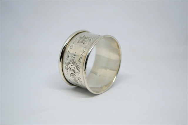 A Silver Napkin Ring. Birmingham 1920 by R.Bs.