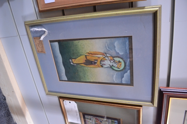 Indian Watercolour Painting from Jaipur. 42cm x 30cm.