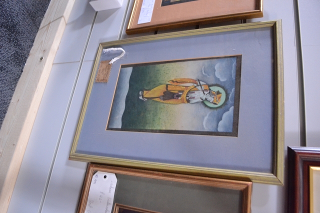 Indian Watercolour Painting from Jaipur. 42cm x 30cm.