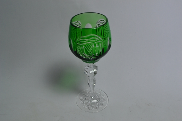 Upgrade your dining experience with our Green 'Mise Eire Hock' hand cut drinking glasses. Unique design, superior quality. Order today for fast, hit 'Shop Now'!