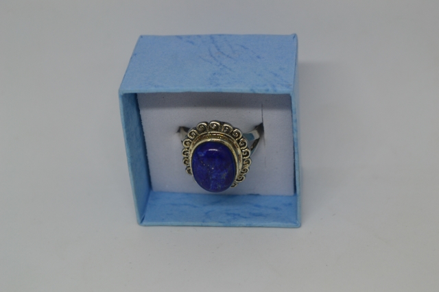 Silver Ring with Lapis Lazuli