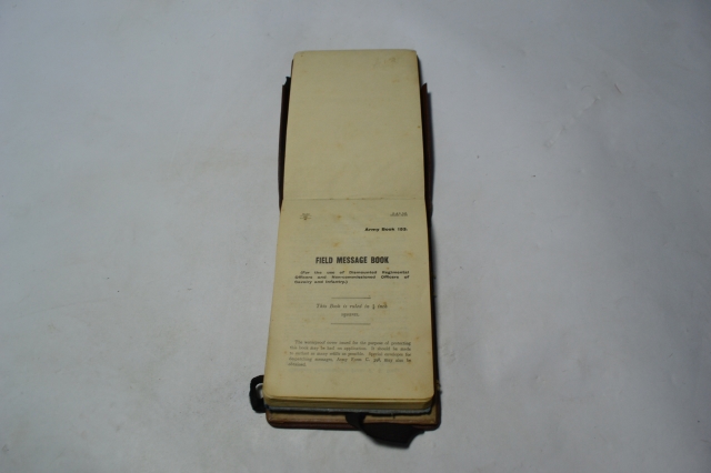 Officers Field Message Book, June 1915.