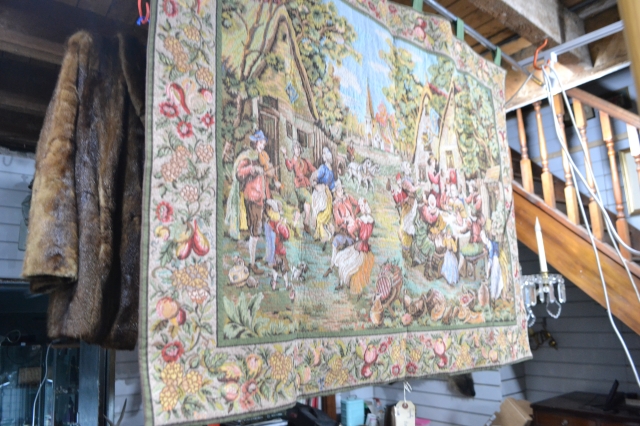 Tapestry of Village Life, Belgian. 