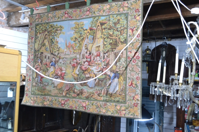 Tapestry of Village Life, Belgian. 