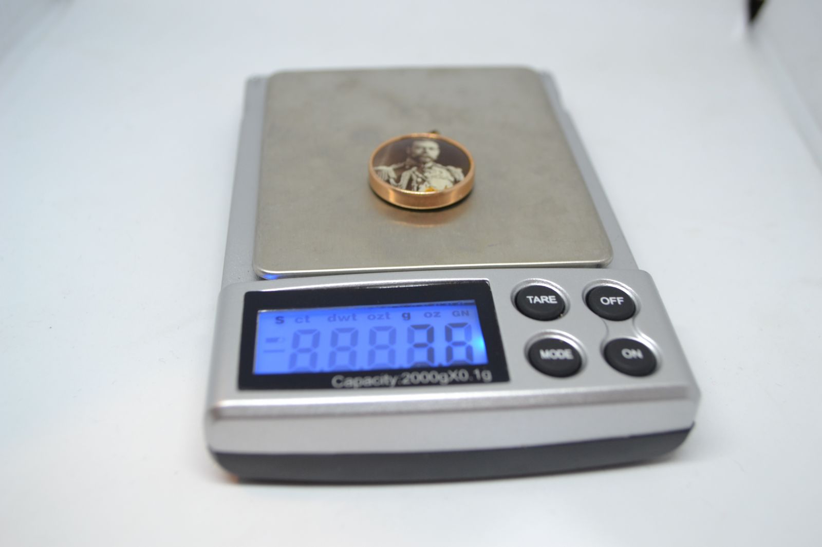 King George V Charm Pendant