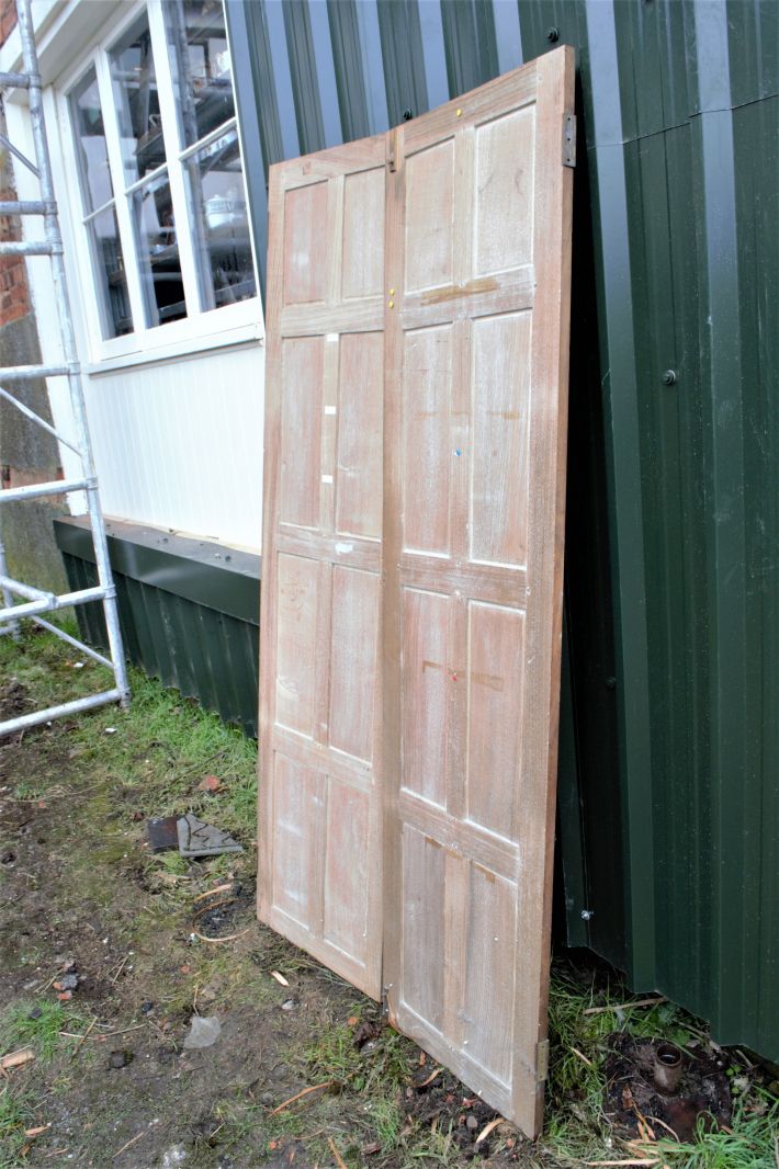 A Pair of Oak Double Doors